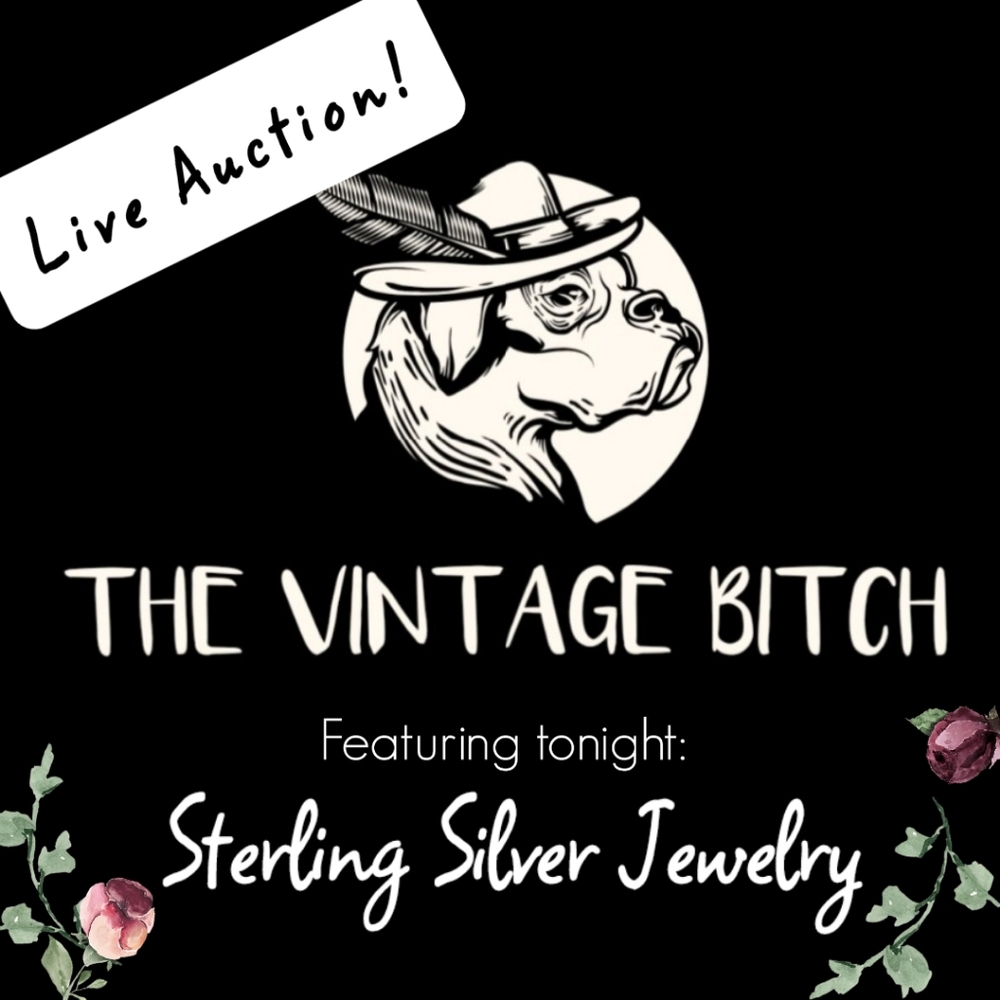 Monday, May 6th @ 9:30pm CT Live Auction! Bitchin' Sterling Silver Jewelry.